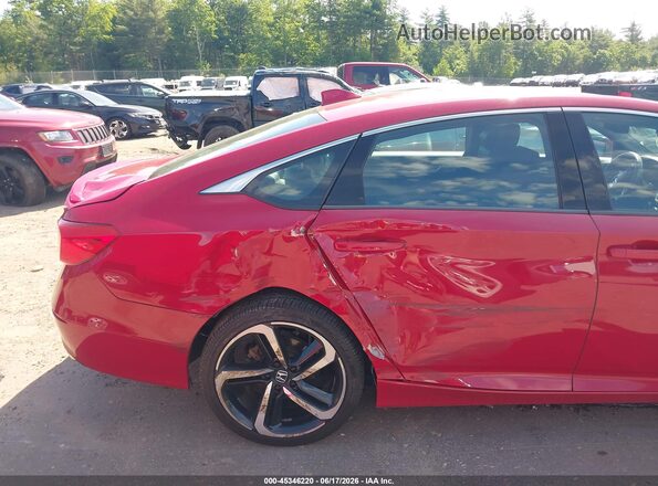 1HGCV1F31JA016629 2018 HONDA ACCORD Red Դիմացի տեսք
