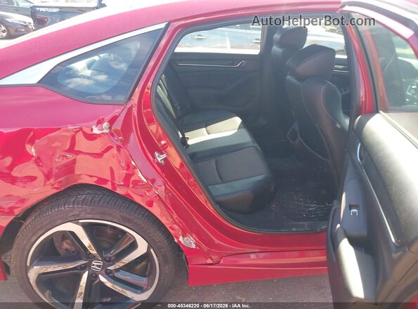 1HGCV1F31JA016629 2018 HONDA ACCORD Red VIN կոդի պիտակի տեսք