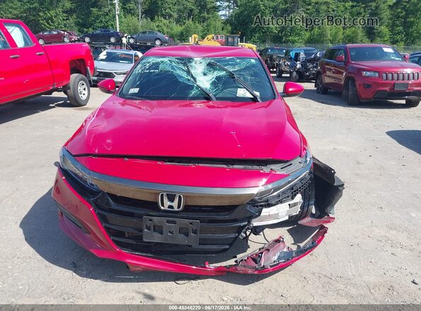 1HGCV1F31JA016629 2018 HONDA ACCORD Red Սարքավորումների վահանակի տեսք
