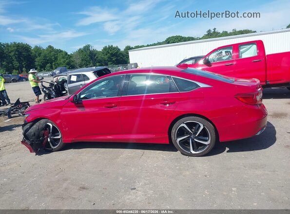 1HGCV1F31JA016629 2018 HONDA ACCORD Red Սալոնի 360 աստիճան տեսք