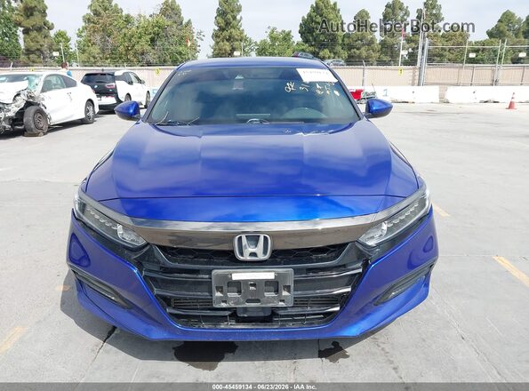 1HGCV1F31JA040624 2018 HONDA ACCORD Blue Առջևի վահանակի տեսք