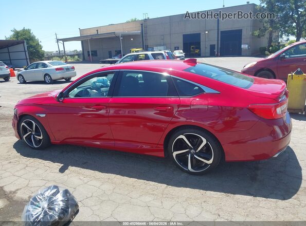 1HGCV1F31JA054572 2018 HONDA ACCORD Красный 