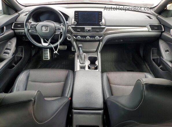 1HGCV1F31JA070089 2018 HONDA ACCORD Red წინა პანელის ხედი