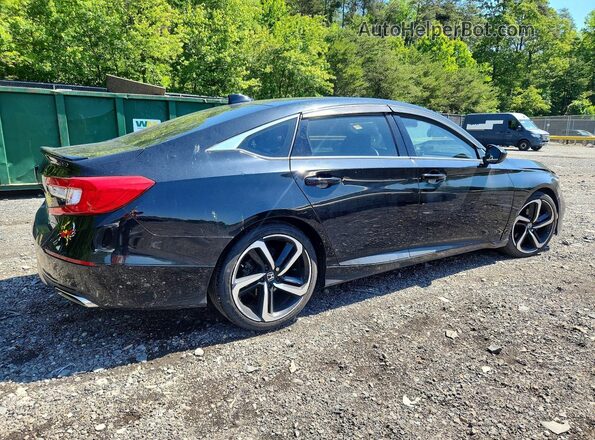 1HGCV1F31JA091976 2018 HONDA ACCORD Black უკანა მარჯვენა