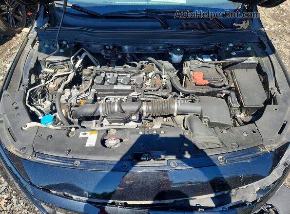 1HGCV1F31JA091976 2018 HONDA ACCORD Black უკანა სალონის ხედი