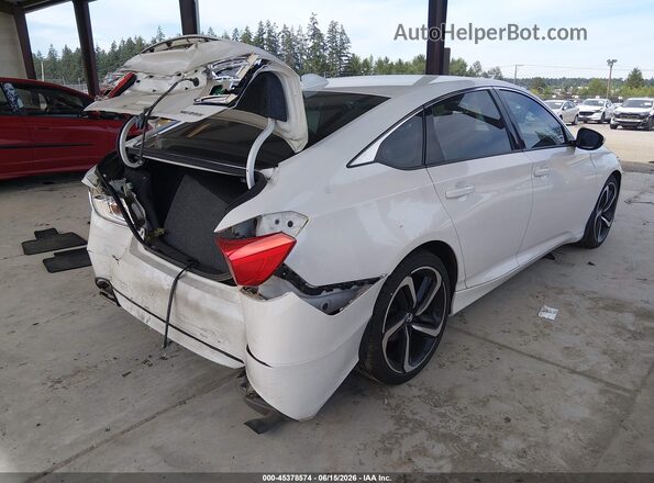 1HGCV1F31JA160357 2018 HONDA ACCORD White Задня права чверть