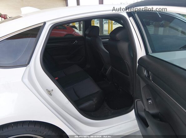1HGCV1F31JA160357 2018 HONDA ACCORD White Вид наклейки з VIN-кодом