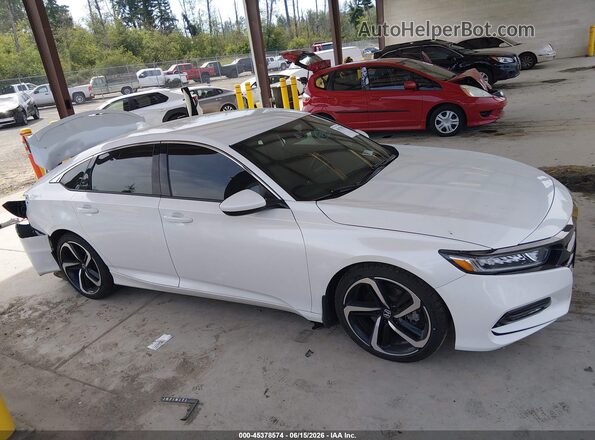 1HGCV1F31JA160357 2018 HONDA ACCORD White Панорамний вид салону 360°