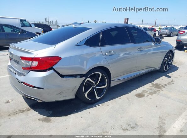 1HGCV1F31JA200744 2018 HONDA ACCORD Silver Հետևի աջ