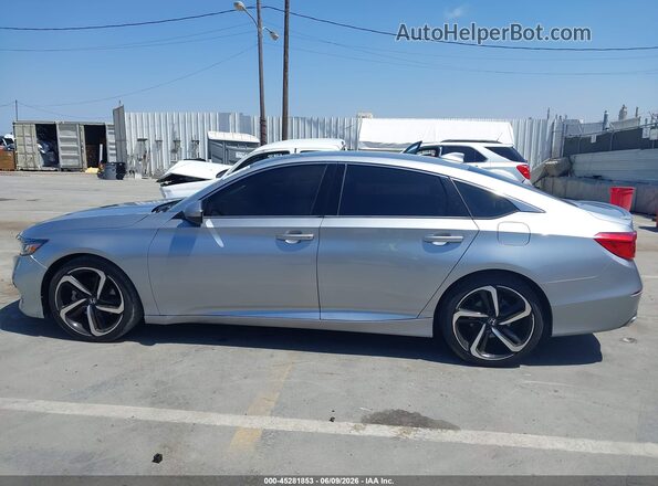 1HGCV1F31JA200744 2018 HONDA ACCORD Silver Սալոնի 360 աստիճան տեսք