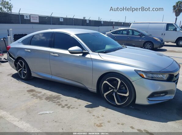 1HGCV1F31JA200744 2018 HONDA ACCORD Silver Սալոնի հետևի տեսք