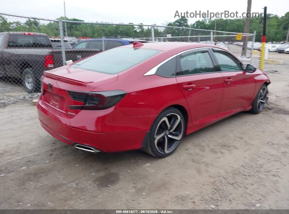 1HGCV1F31JA215440 2018 HONDA ACCORD Red Հետևի աջ