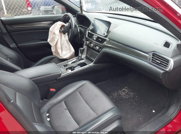 1HGCV1F31JA215440 2018 HONDA ACCORD Red Սալոնի դիմացի տեսք