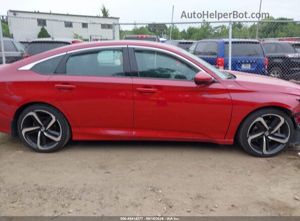 1HGCV1F31JA215440 2018 HONDA ACCORD Red Սալոնի հետևի տեսք