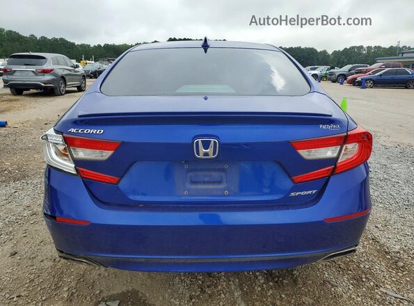 1HGCV1F31KA045758 2019 HONDA ACCORD Blue 