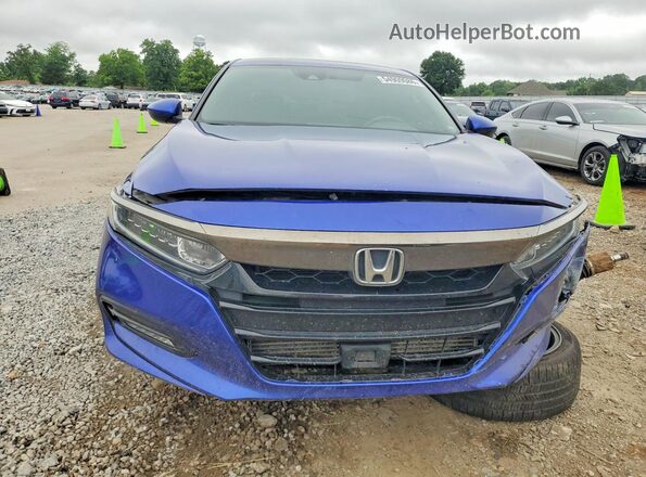 1HGCV1F31KA045758 2019 HONDA ACCORD Blue 