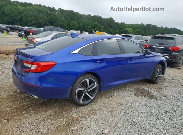 1HGCV1F31KA045758 2019 HONDA ACCORD Blue 