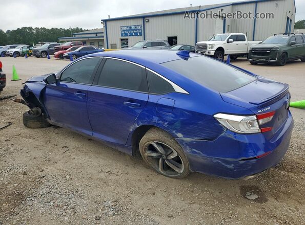 1HGCV1F31KA045758 2019 HONDA ACCORD Blue 
