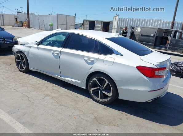 1HGCV1F31KA066108 2019 HONDA ACCORD White Trasero izquierdo