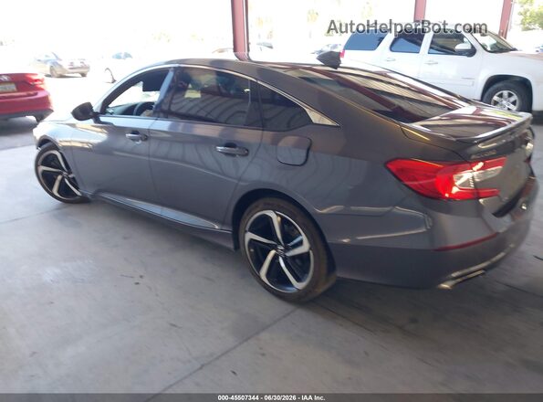 1HGCV1F31KA092417 2019 HONDA ACCORD Серый Задняя левая четверть
