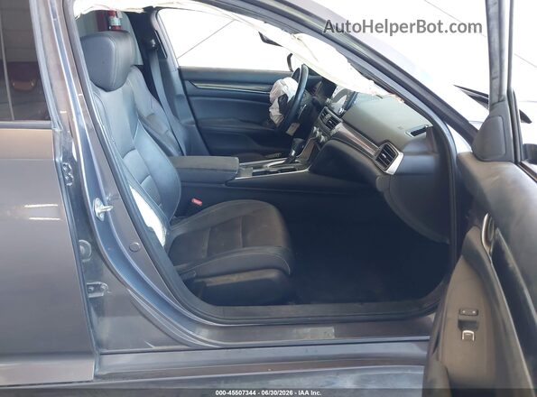 1HGCV1F31KA092417 2019 HONDA ACCORD Серый Вид салона спереди