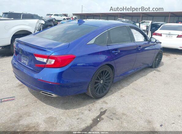 1HGCV1F31KA116747 2019 HONDA ACCORD Синий Задняя правая четверть