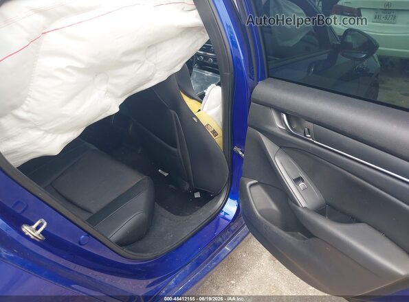 1HGCV1F31KA116747 2019 HONDA ACCORD Синий Вид наклейки с VIN-кодом