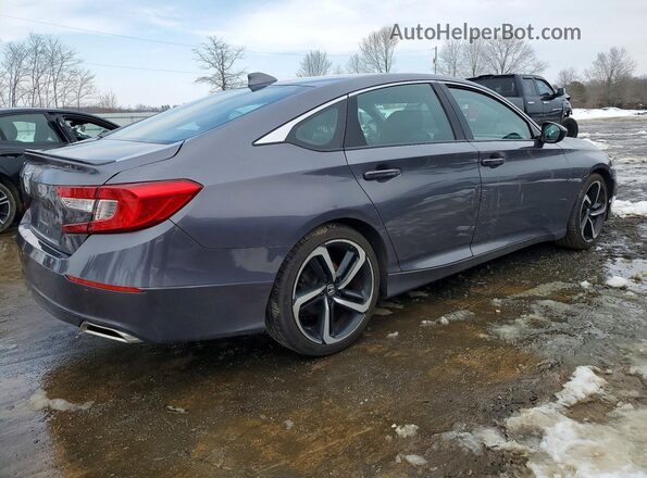 1HGCV1F31KA153152 2019 HONDA ACCORD Gray Rear right