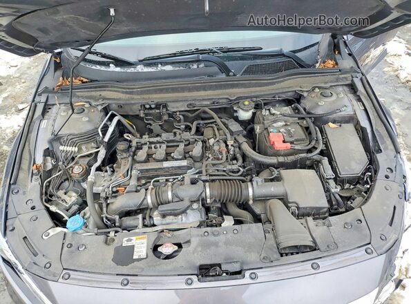 1HGCV1F31KA153152 2019 HONDA ACCORD Gray Rear interior view