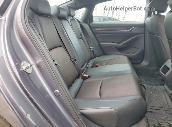 1HGCV1F31KA153152 2019 HONDA ACCORD Gray Rear seats view