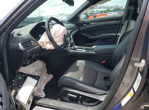 1HGCV1F31LA039864 2020 HONDA ACCORD Серый Вид салона спереди