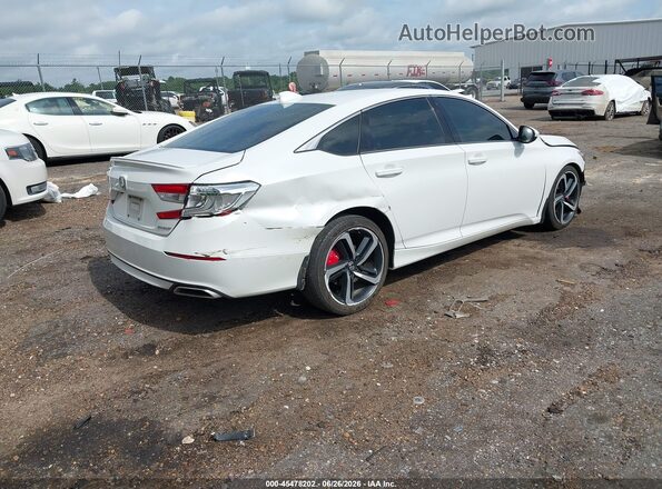 1HGCV1F31LA044174 2020 HONDA ACCORD White Задня права чверть