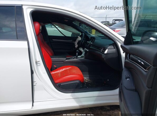 1HGCV1F31LA044174 2020 HONDA ACCORD White Вид салону спереду