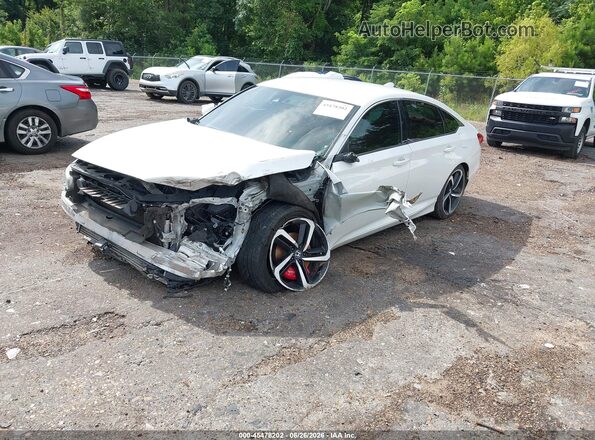 1HGCV1F31LA044174 2020 HONDA ACCORD White Передня ліва чверть