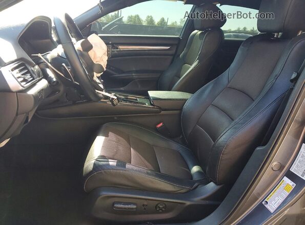 1HGCV1F31LA055482 2020 HONDA ACCORD Gray Widok wnętrza z przodu