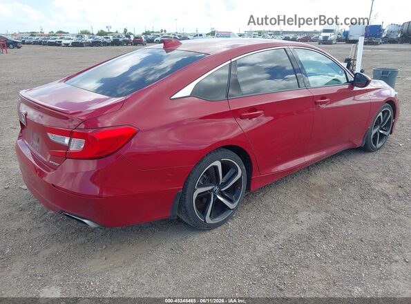 1HGCV1F31LA068491 2020 HONDA ACCORD Red Задня права чверть