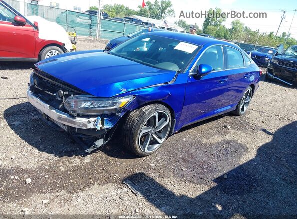 1HGCV1F31LA073531 2020 HONDA ACCORD Blue Vista tres cuartos delantera izquierda