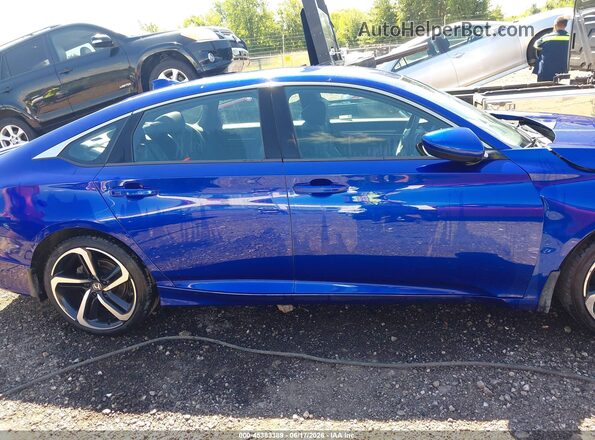 1HGCV1F31LA073531 2020 HONDA ACCORD Blue Vista interior trasera
