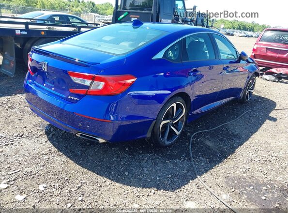 1HGCV1F31LA073531 2020 HONDA ACCORD Blue Trasero derecho