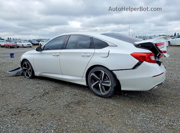 1HGCV1F31LA076784 2020 HONDA ACCORD White Հետևի ձախ