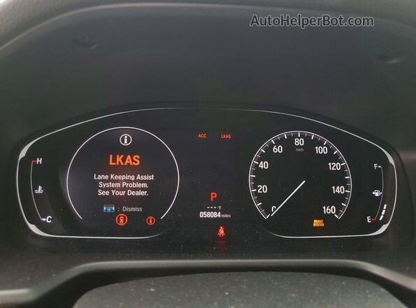 1HGCV1F31LA076784 2020 HONDA ACCORD White Սարքավորումների վահանակի տեսք