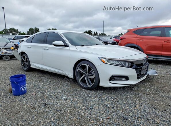 1HGCV1F31LA076784 2020 HONDA ACCORD White Առջևի աջ