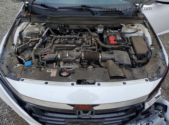 1HGCV1F31LA076784 2020 HONDA ACCORD White Սալոնի հետևի տեսք