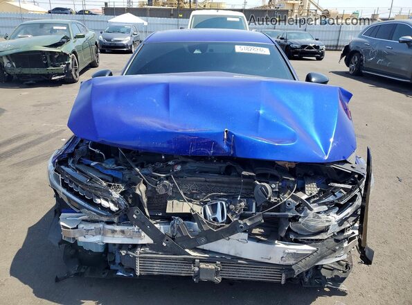 1HGCV1F31MA033094 2021 HONDA ACCORD Blue Front view