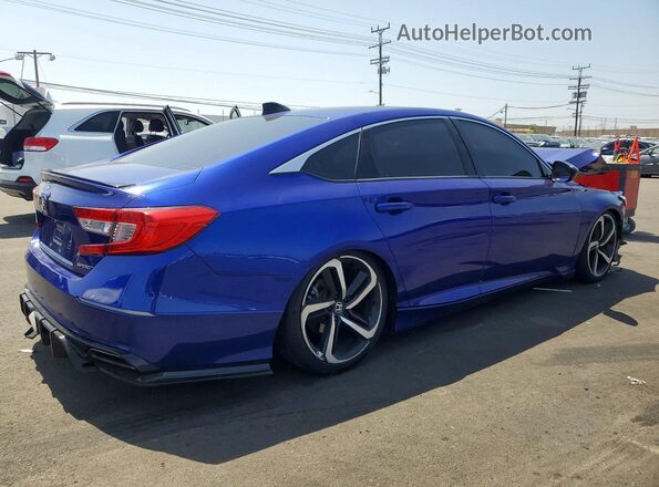 1HGCV1F31MA033094 2021 HONDA ACCORD Blue Rear right