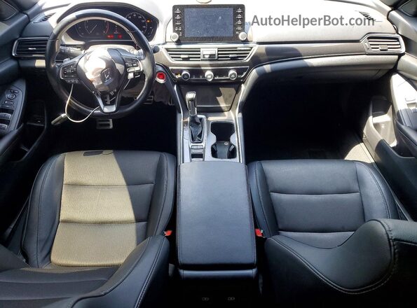 1HGCV1F31MA033094 2021 HONDA ACCORD Blue Dashboard view