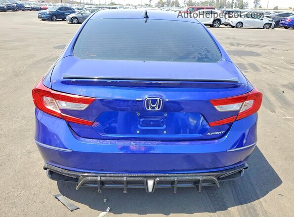 1HGCV1F31MA033094 2021 HONDA ACCORD Blue Rear view