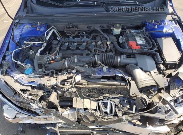 1HGCV1F31MA033094 2021 HONDA ACCORD Blue Rear interior view