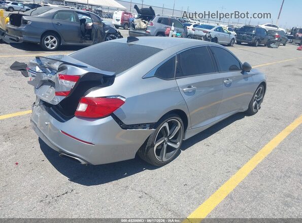 1HGCV1F31MA053474 2021 HONDA ACCORD Silver უკანა მარჯვენა