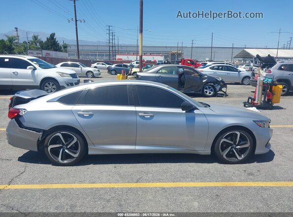 1HGCV1F31MA053474 2021 HONDA ACCORD Silver უკანა სალონის ხედი